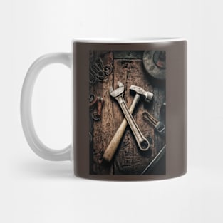 Wrench and Hammer Mug